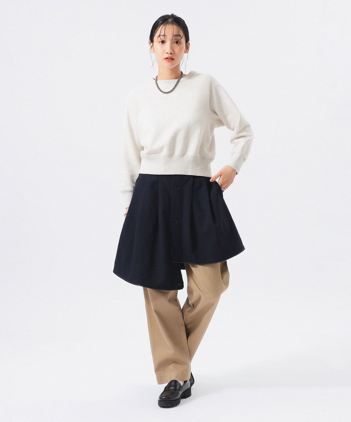 聯名款 Zip Wool Serge 半身裙