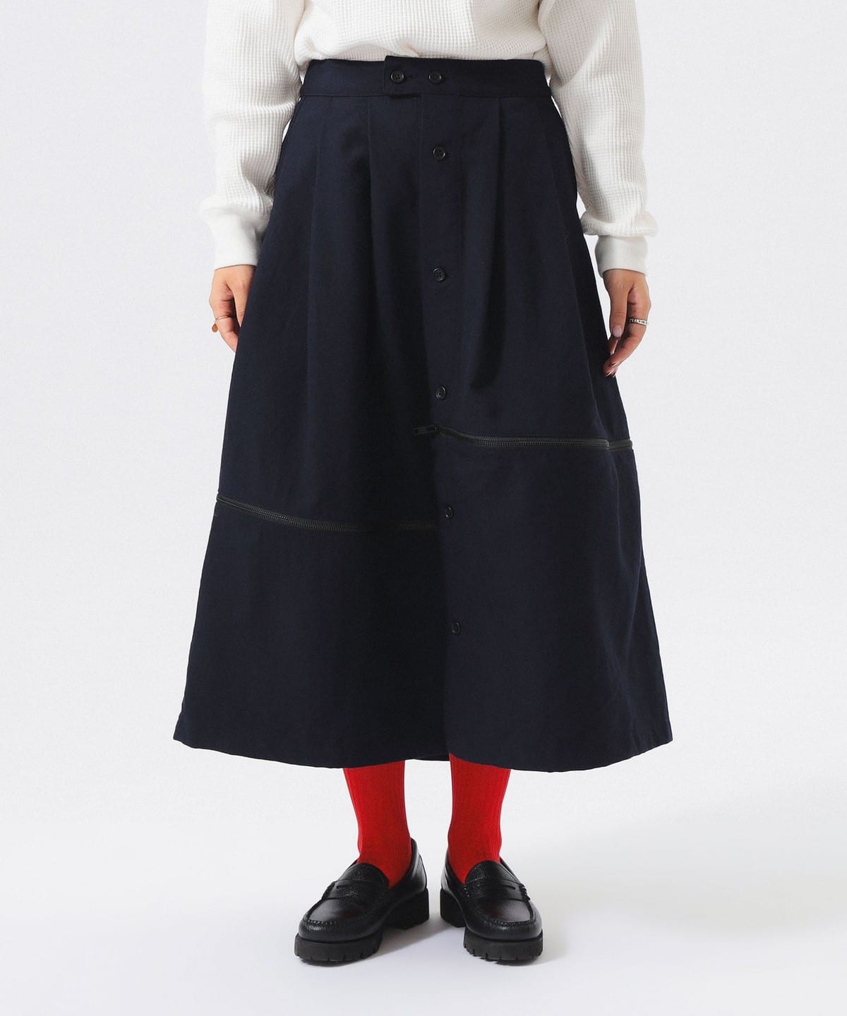 聯名款 Zip Wool Serge 半身裙