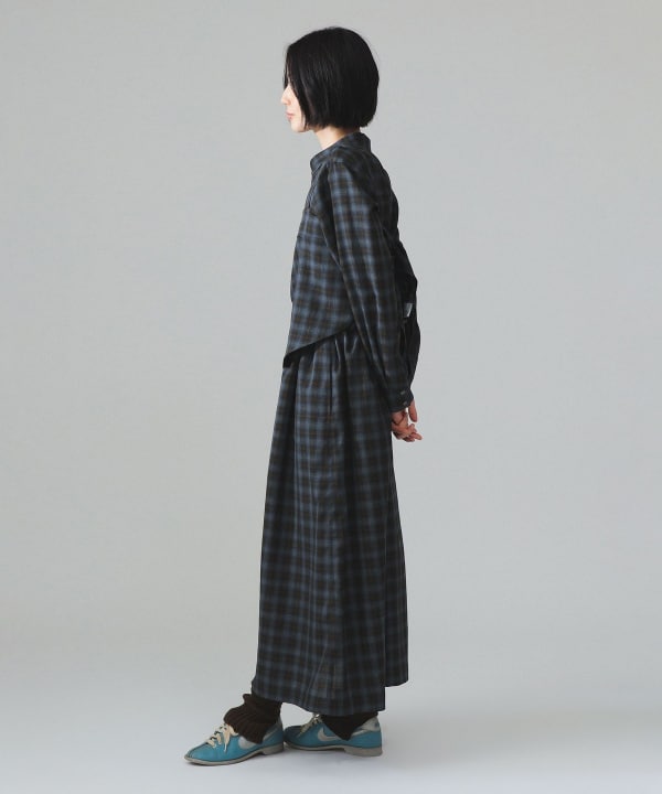 maturely / TW チェック ロング スカート Model : H173 B77 W57 H82　Size : ONE SIZE