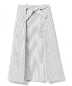 BEAMS BOY / ストライプ シアサッカー スカート