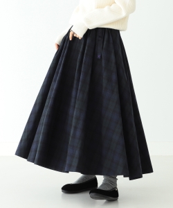 GRAMICCI × BEAMS BOY / 別注 ブラックウォッチ チノ ロングスカート
