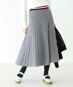 LACOSTE × BEAMS BOY / 別注 ニット プリーツ スカート
