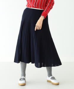 LACOSTE × BEAMS BOY / 別注 ニット プリーツ スカート