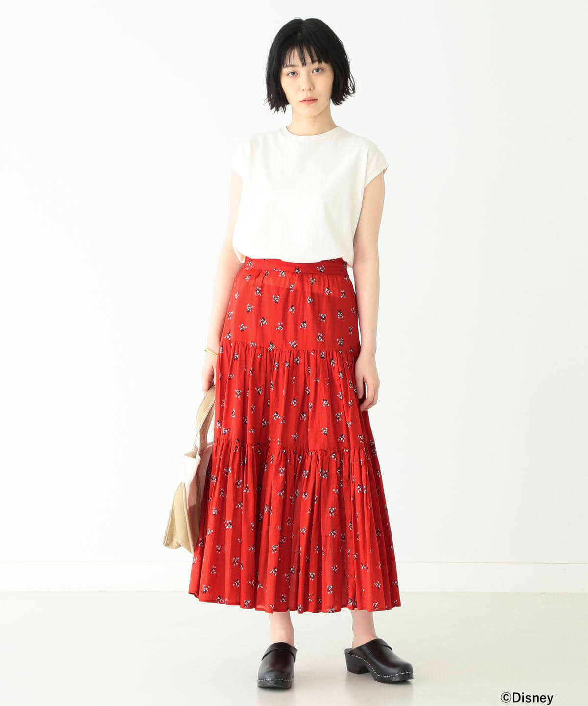 Beams Boy ビームス ボーイ Beams Boy ミッキーマウス ティアード スカート スカート マキシ ロング丈スカート 通販 Beams