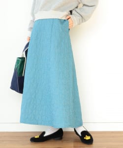 BEAMS BOY / 女裝 絎縫 花紋 長裙