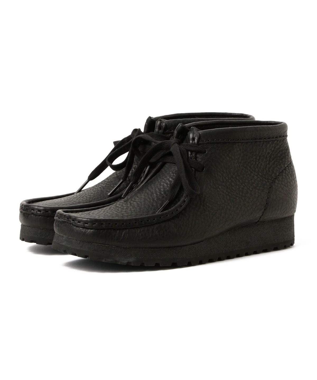 Clarks クラークス / Wallabee Boot Leather シューズ WOMEN Black/Black Leather 4H Clarks クラークス / Wallabee Boot Leather シューズ WOMEN Black/Black Leather 4H
