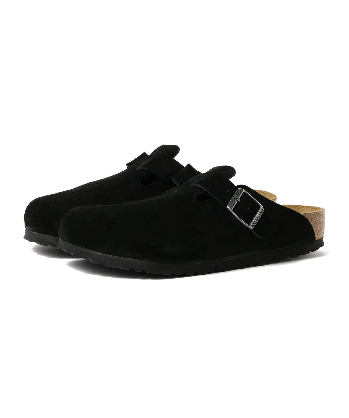 BIRKENSTOCK サンダル ブラック スエード 2ストラップ　beams BEAMS BOY（ビームス ボーイ）【WEB限定】BIRKENSTOCK / Boston BLACK