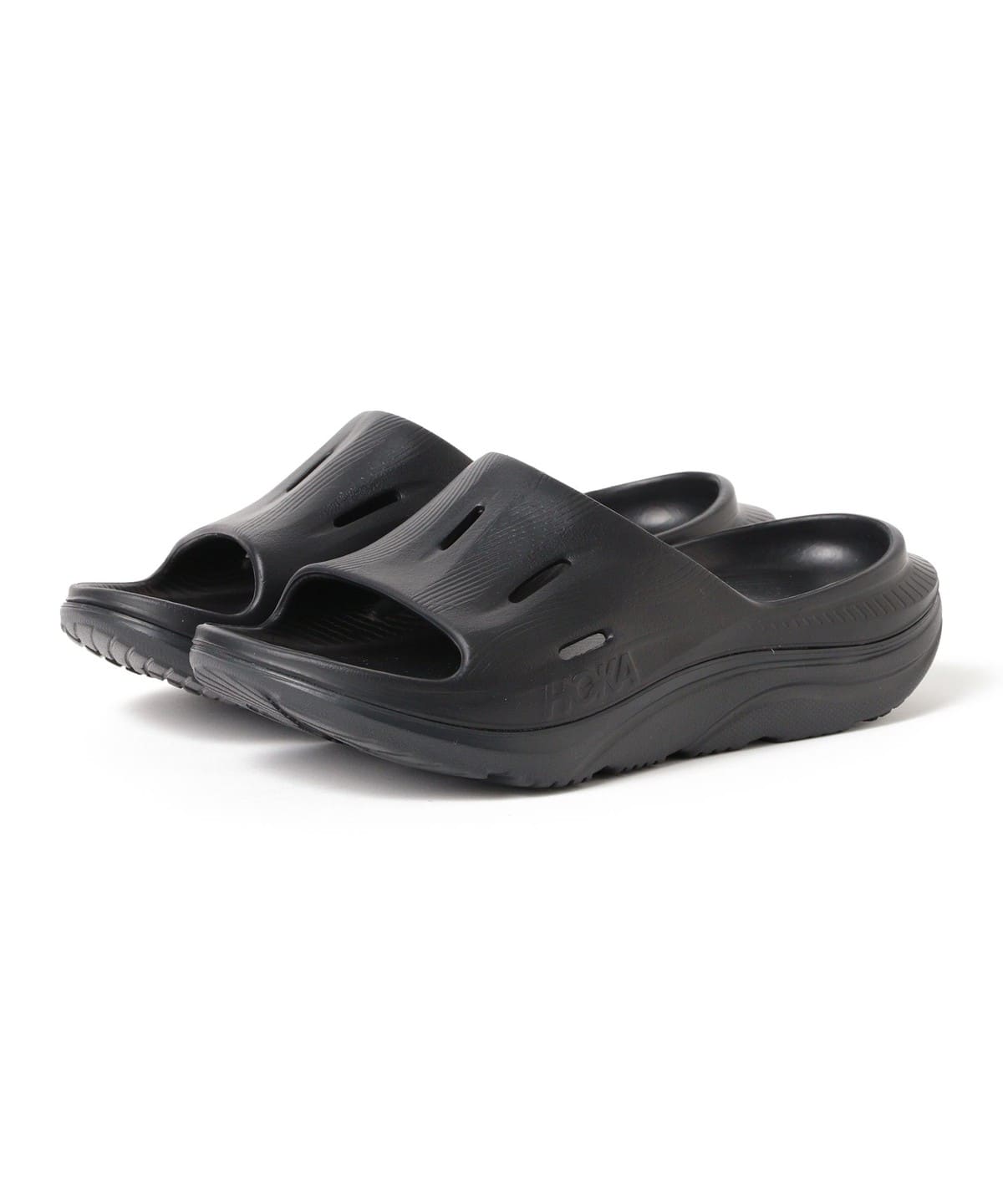 HOKA / ORA RECOVERY SLIDE 3 シューズ WOMEN BLACK / BLACK 24 HOKA / ORA RECOVERY SLIDE 3 シューズ WOMEN BLACK / BLACK 24