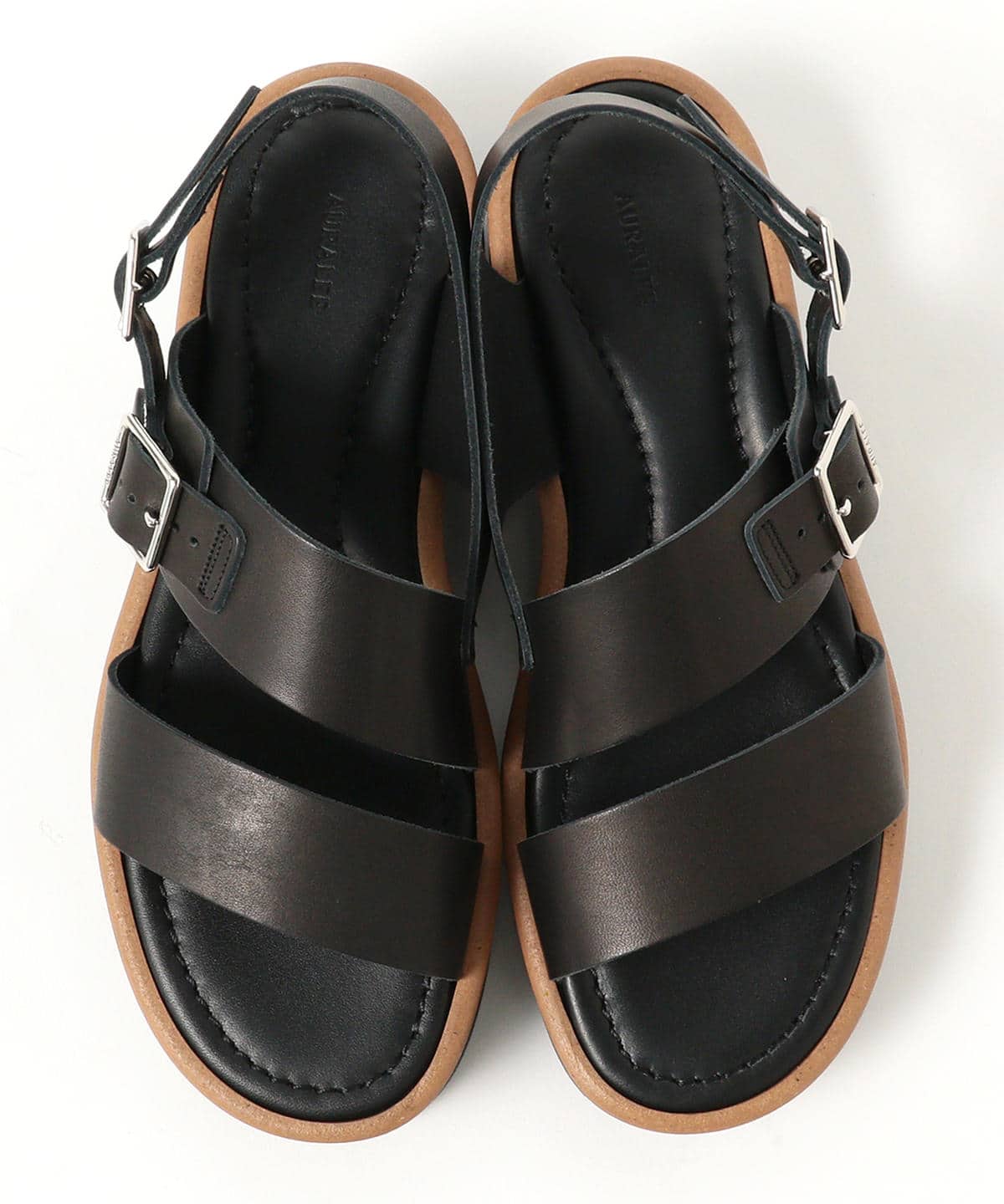 Auralee LEATHER BELT SANDALS 22ss 26cm | www.jarussi.com.br