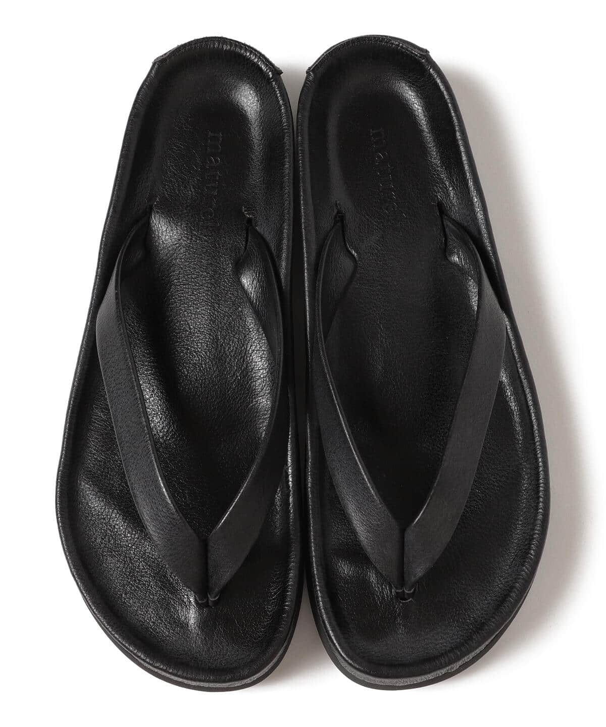 BEAMS BOY BEAMS BOY maturely Leather Zouri (shoes sandals