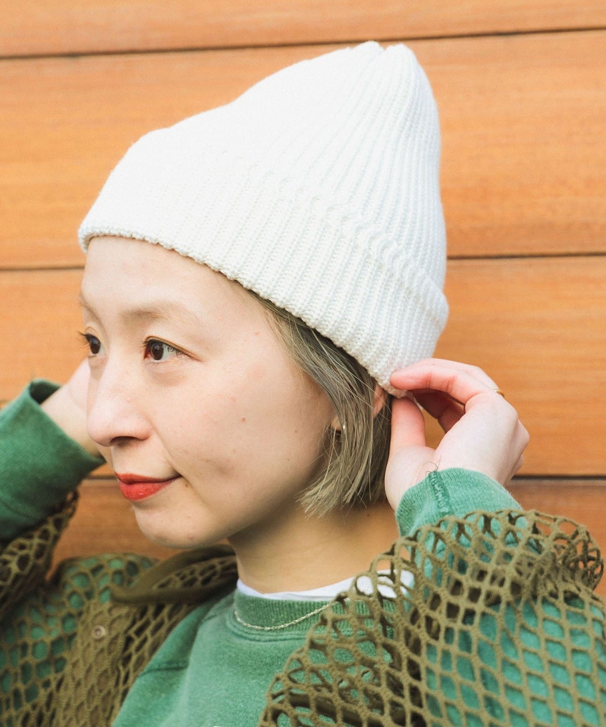 コットン リネン ワッチキャップ 帽子 WOMEN IVORY ONE SIZE コットン リネン ワッチキャップ 帽子 WOMEN IVORY ONE SIZE