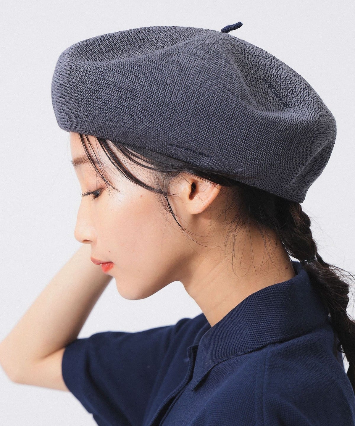 BEAMS BOY（ビームス ボーイ）マルチ ロゴ 刺繍 ベレー帽（帽子