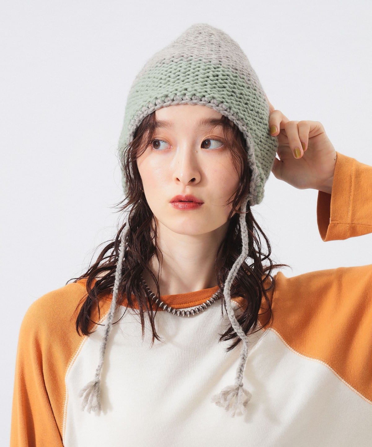 2トーン イヤー キャップ 帽子 WOMEN GREY ONE SIZE 2トーン イヤー キャップ 帽子 WOMEN GREY ONE SIZE