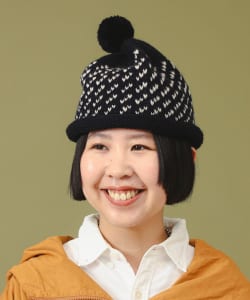 【別注】cableami / ウール ジャカード ワッチキャップ
