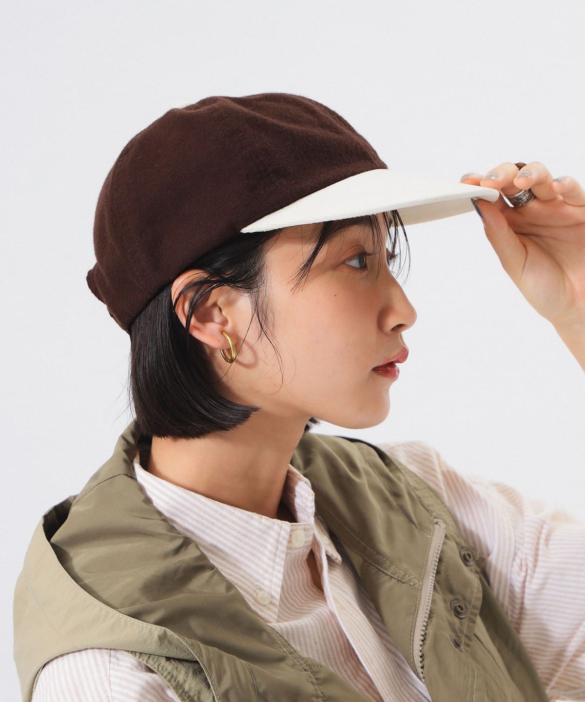 【別注】WINNER CAP / 2TONE CAP 25FW 帽子 WOMEN BROWN ONE SIZE 【別注】WINNER CAP / 2TONE CAP 25FW 帽子 WOMEN BROWN ONE SIZE