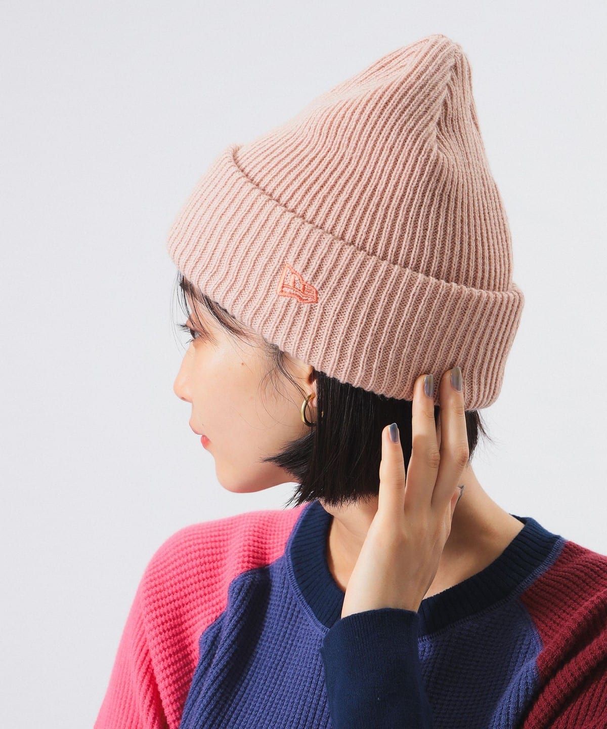 beams 別注 newera ビーニー ニット帽 NEW ERA（ニューエラ）の「NEW ERA × BEAMS / 別注 Pon Pon Knit