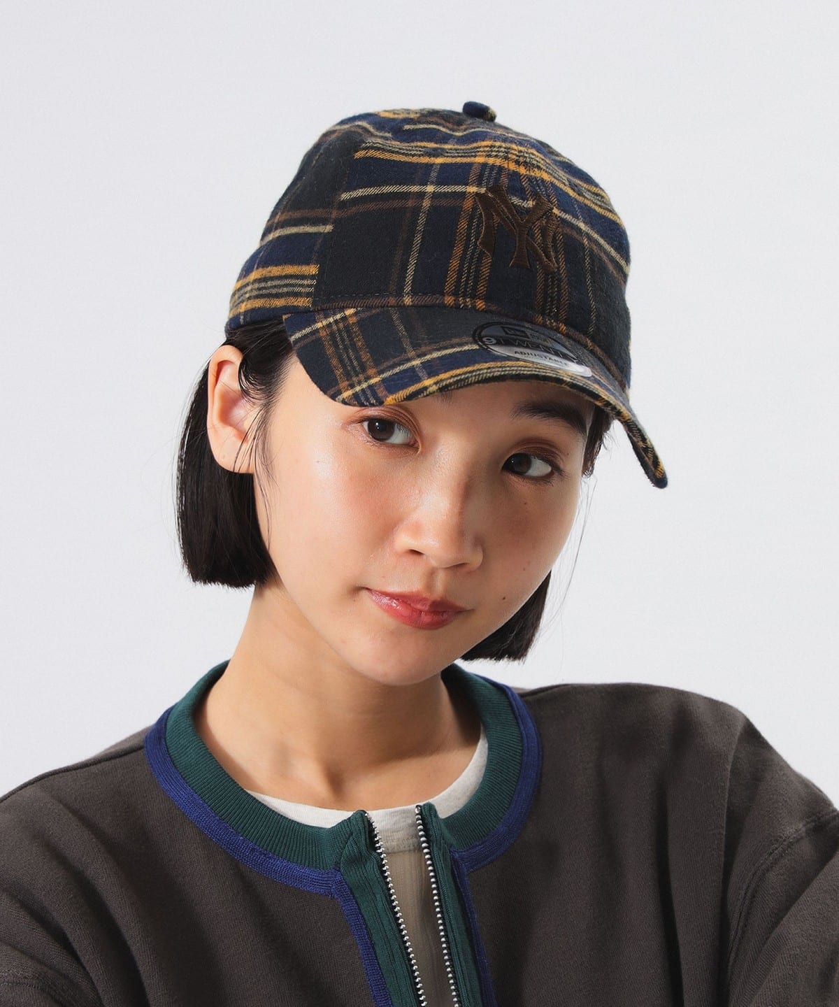 【別注】NEW ERA ニューエラ / チェック 940 Easy Snap 帽子 WOMEN NAVY ONE SIZE 【別注】NEW ERA ニューエラ / チェック 940 Easy Snap 帽子 WOMEN NAVY ONE SIZE