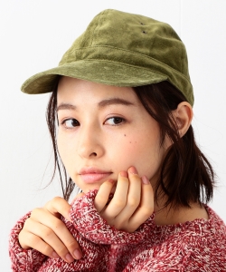 INFIELDER DESIGN×BEAMS BOY / スエード ミリタリー キャップ