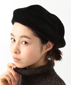 INFIELDER DESIGN×BEAMS BOY / ベロア　ベレー帽