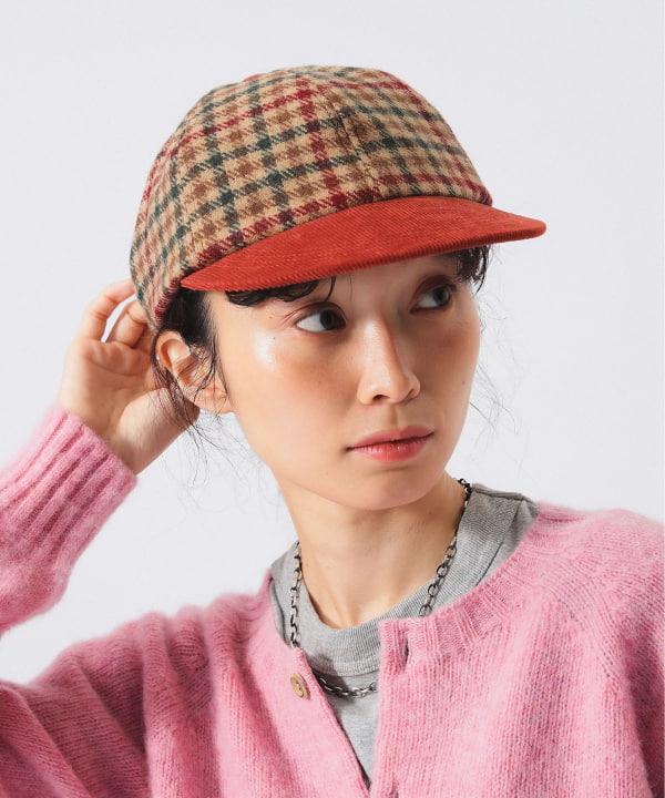 【別注】WinnerCaps × BEAMS BOY / チェック × コーデュロイ CAP