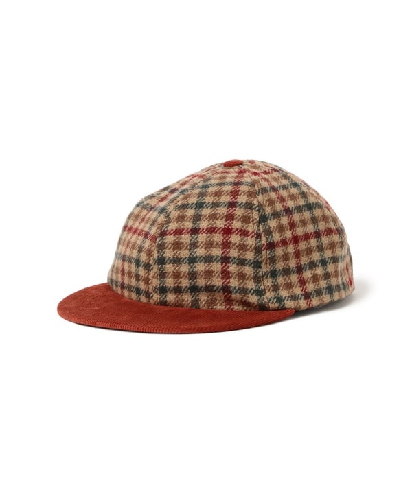 【別注】WinnerCaps × BEAMS BOY / チェック × コーデュロイ CAP