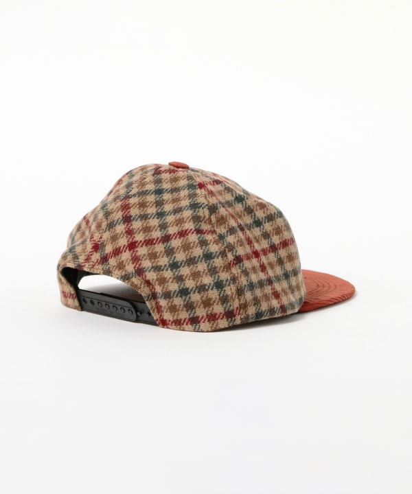 【別注】WinnerCaps × BEAMS BOY / チェック × コーデュロイ CAP