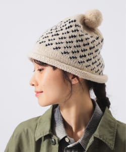 【別注】cabelami × BEAMS BOY / ジャカード ワッチ キャップ