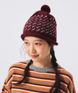 【別注】cabelami × BEAMS BOY / ジャカード ワッチ キャップ