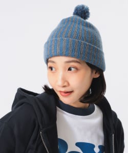 【別注】INFIELDER DESIGN × BEAMS BOY / ストライプ ワッチ キャップ