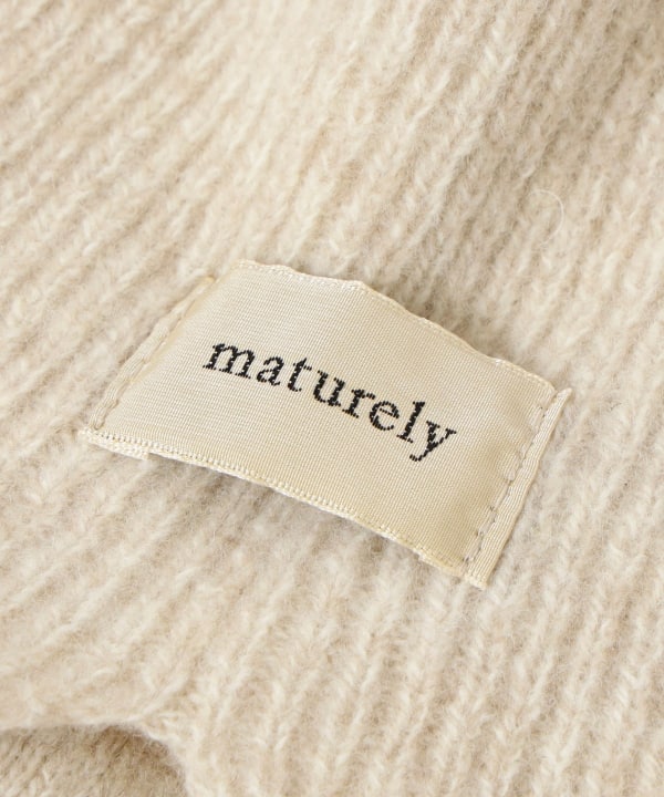 【+10%ポイントUP】maturely / ニット パイロット キャップ