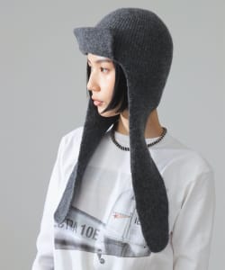 【+10%ポイントUP】maturely / ニット パイロット キャップ