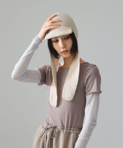 【+10%ポイントUP】maturely / ニット パイロット キャップ