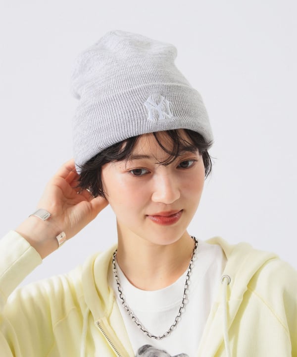 【+10%ポイントUP】【別注】NEW ERA / ベーシック カフ MLB ニットキャップ