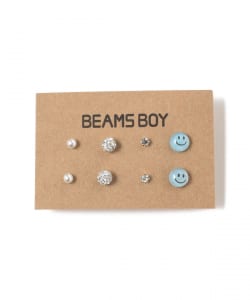 BEAMS BOY / 女裝 微笑 針式耳環 8入組