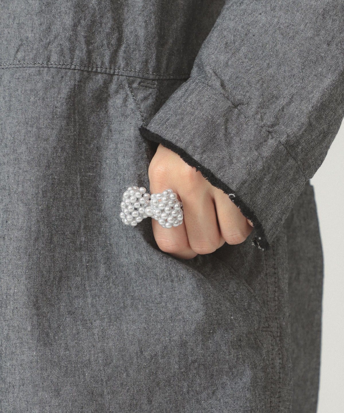 パール リボン リング アクセサリー WOMEN SILVER ONE SIZE パール リボン リング アクセサリー WOMEN SILVER ONE SIZE