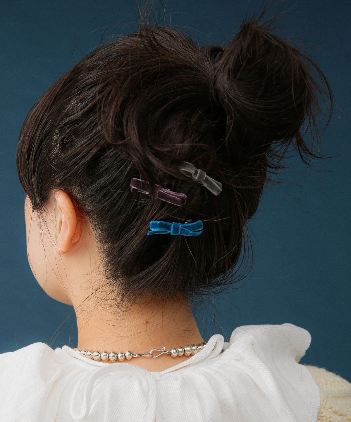 BEAMS BOY（ビームス ボーイ）ミニ ベロア リボン 3P（ヘアアクセサリー ヘアクリップ）通販｜BEAMS