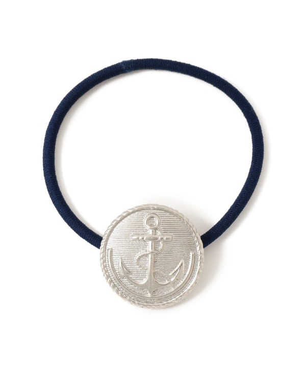 ビームス ヘアゴム ネイビー BEAMS BOY（ビームス ボーイ）アンカー コンチョ ヘアゴム（ヘア