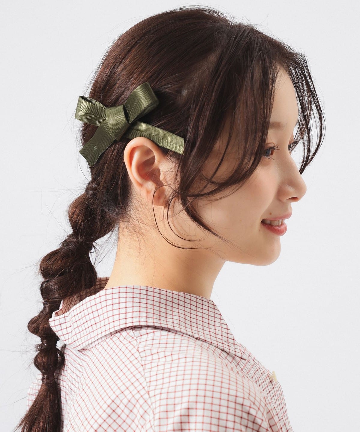 テープ リボン バレッタ ヘアアクセサリー WOMEN OLIVE ONE SIZE テープ リボン バレッタ ヘアアクセサリー WOMEN OLIVE ONE SIZE