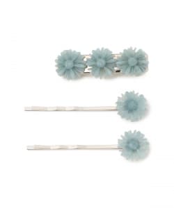 レトロ フラワー ヘアピン 3セット