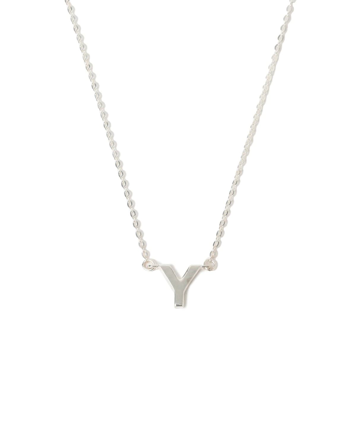 シルバー925 イニシャル ネックレス アクセサリー WOMEN Y ONE SIZE シルバー925 イニシャル ネックレス アクセサリー WOMEN Y ONE SIZE