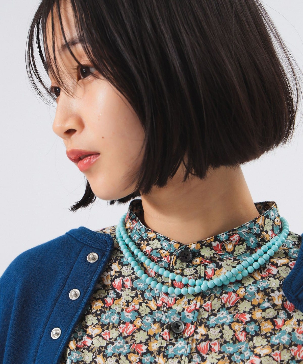 ラッカー パール ネックレス アクセサリー WOMEN SAX ONE SIZE