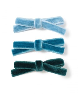 ミニ ベロア リボン ピン 3SET