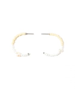 淡水パール × ビーズ ピアス