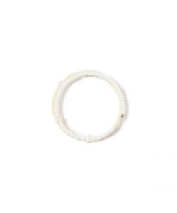 淡水パール × ビーズ ブレス