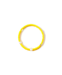 淡水パール × ビーズ ブレス