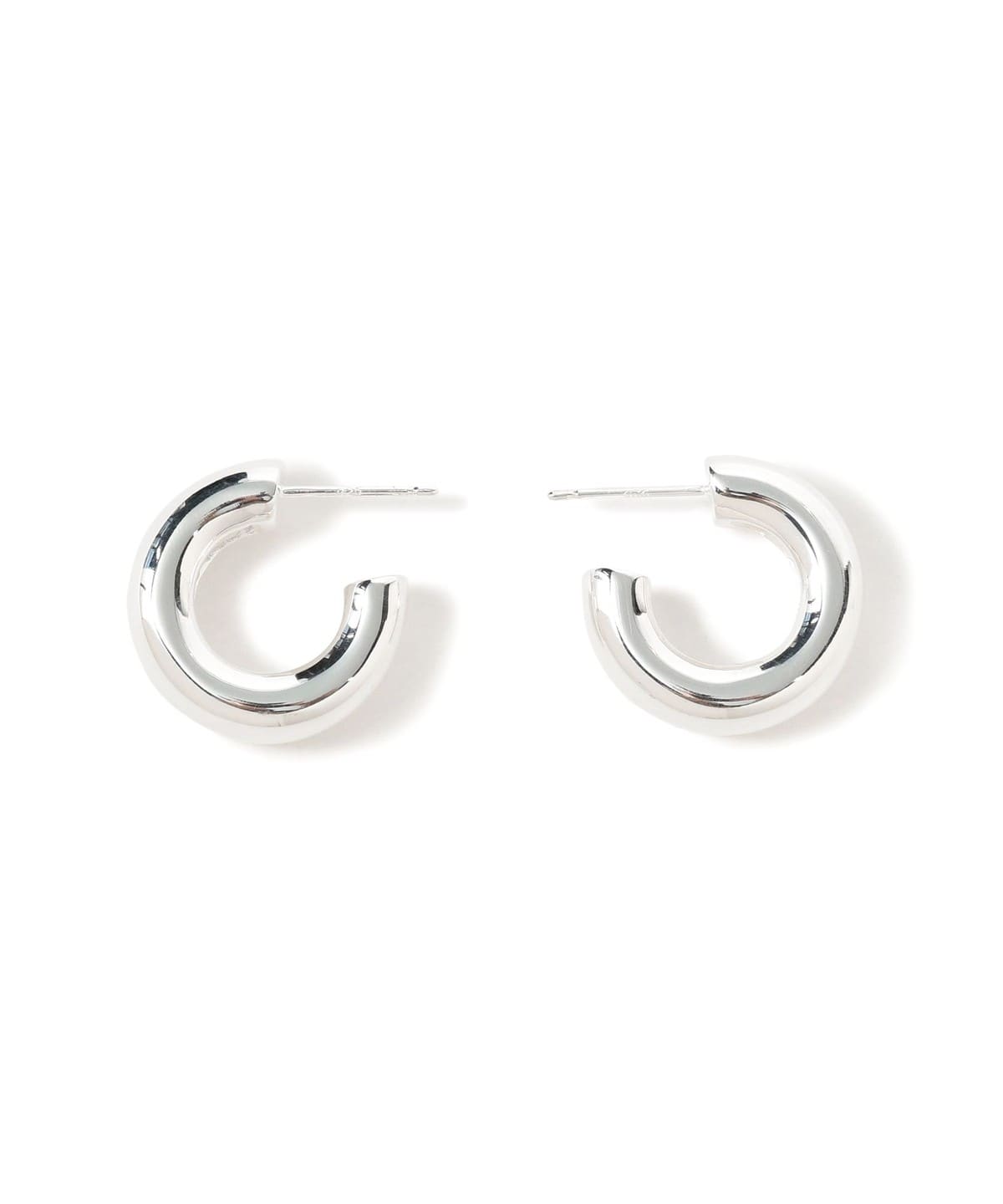 BEAMS BOY（ビームス ボーイ）シルバー 太フープ ピアス（アクセサリー 