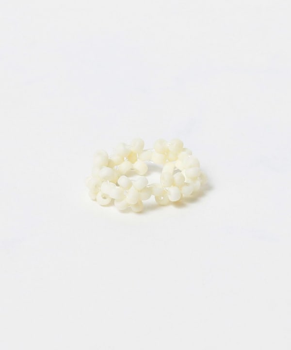 ビーズ フラワー リング ２P