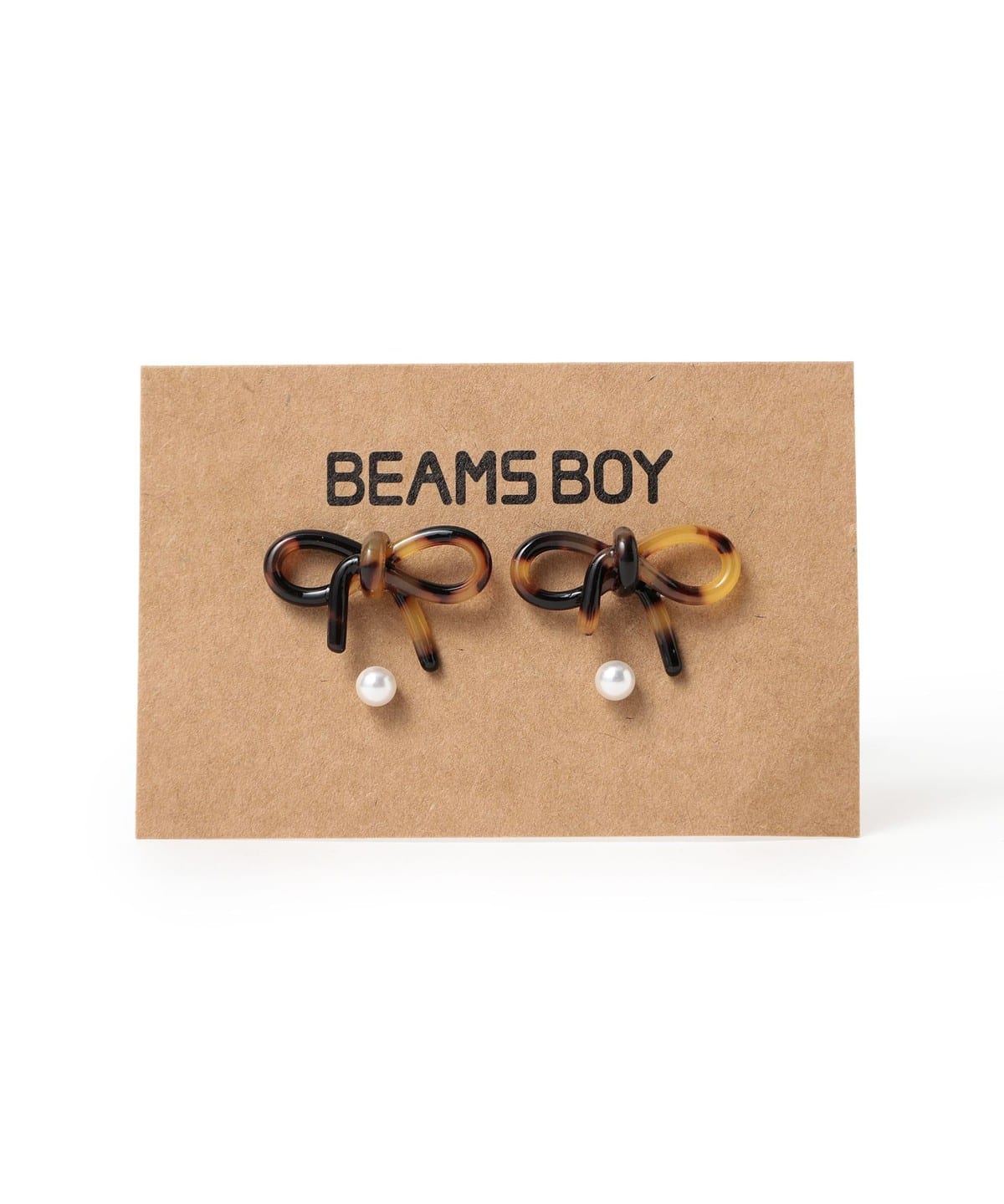 【れお】リボンボンネ、ピアスセット BEAMS BOY（ビームス ボーイ）リボン ピアス セット（アクセサリー