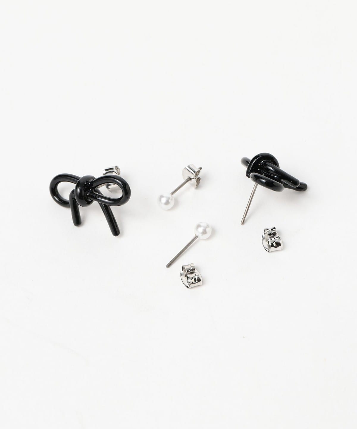 BEAMS BOY（ビームス ボーイ）リボン ピアス セット（アクセサリー