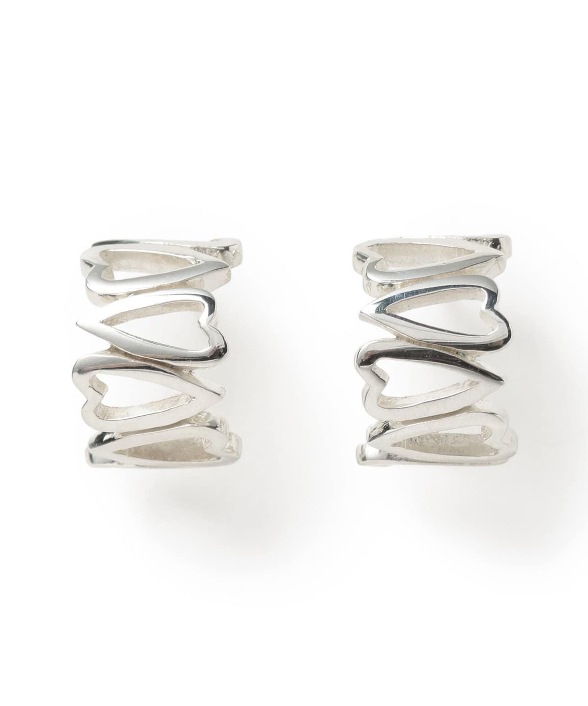 美品 BARJEWELLERY ピアス beams BEAMS BOY（ビームス ボーイ）連続ハート ミニ ピアス（アクセサリー